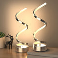 NUÜR Table Lamps for Living Room Set of 2, Silver Dimmable LED Lamp, Small Bedside Lamps, Nightstand Lamp for Bedroom Office Home Living…