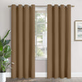 YoungsTex Taupe Blackout Curtains 90 Inches Length for Living Room - Thermal Insulated Drapes with Grommet Room Darkening Privacy Extra Lon…