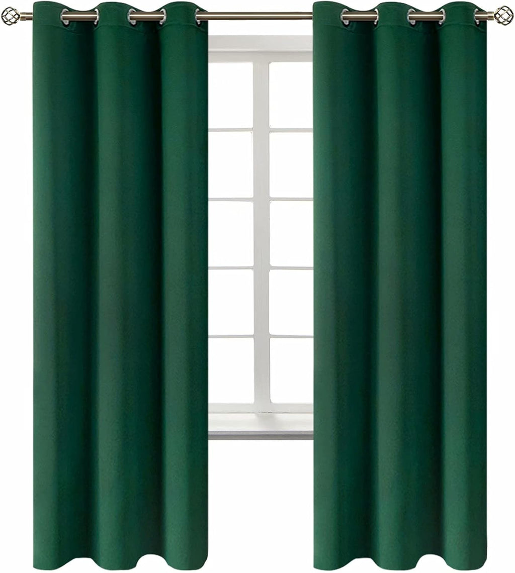 BGment Blackout Curtains for Kids Bedroom - Grommet Thermal Insulated Room Darkening Curtains for Living Room, Set of 2 Panels (42 x 72 Inc…