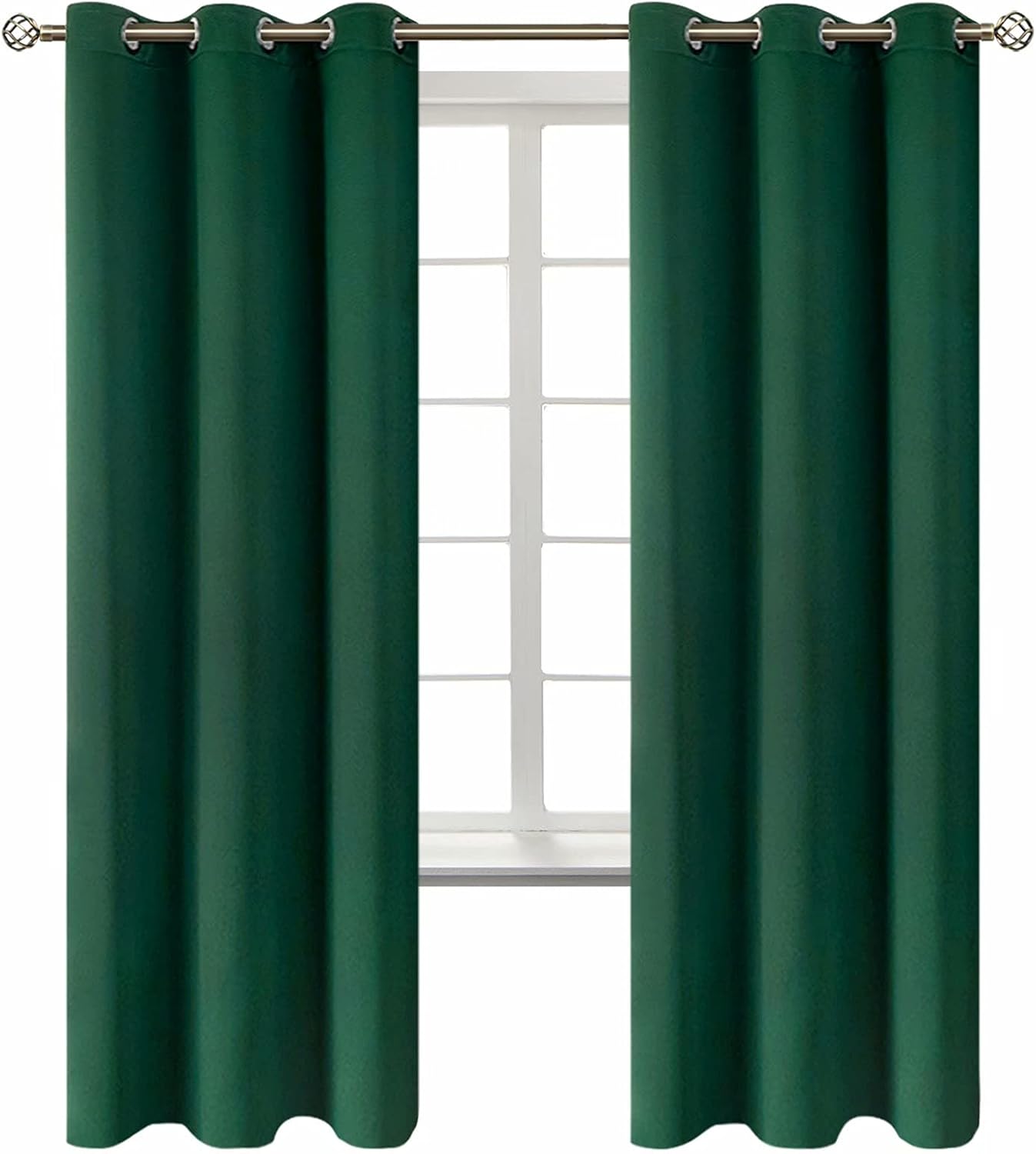 BGment Blackout Curtains for Kids Bedroom - Grommet Thermal Insulated Room Darkening Curtains for Living Room, Set of 2 Panels (42 x 72 Inc…