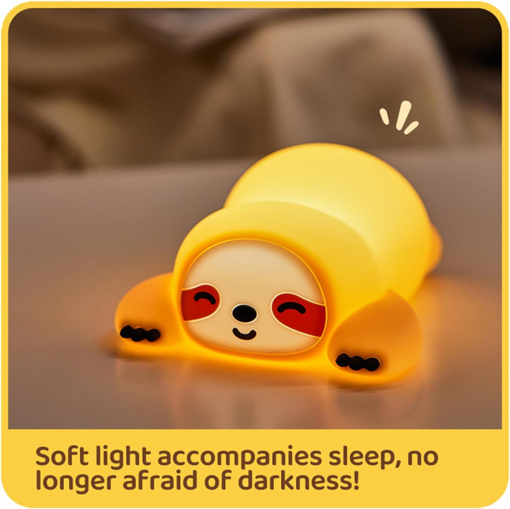 DREAMING MY DREAM Squishy Sloth Night Light, LED Novelty Animal Nightlight,3 Levels Dimmable,30Min Timer Nursery Nightlight for Kids…