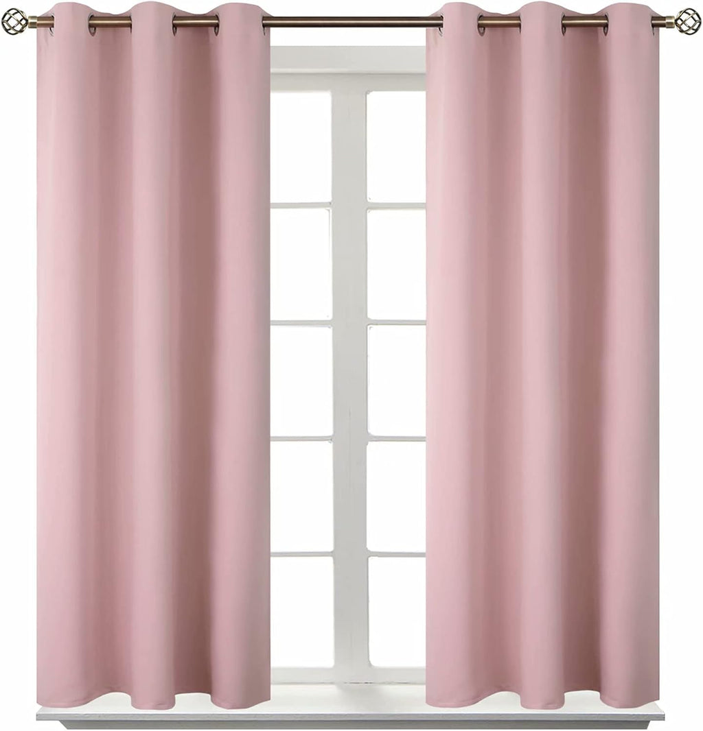 BGment Room Darkening Curtains 54 Inches Long - Grommet Thermal Insulated Drapes Window Treatment Curtains for Bedroom, 2 Panels, 38 x 54 I…