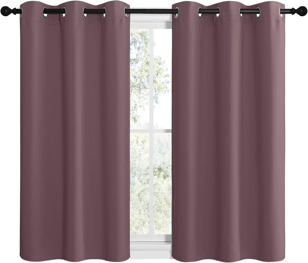 NICETOWN Modern Blackout Curtains Noise Reducing, Thermal Insulated and Privacy Room Darkening Drape Panels for Boy's Guest Room Door…