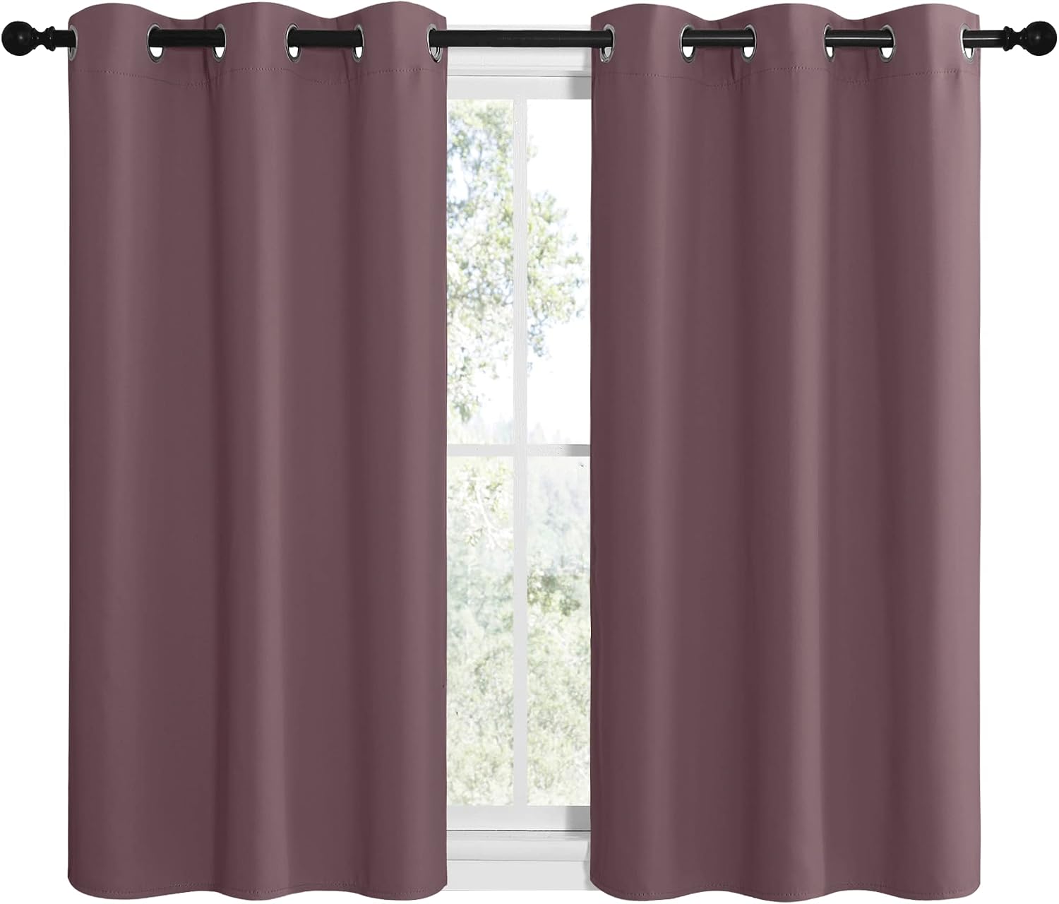 NICETOWN Modern Blackout Curtains Noise Reducing, Thermal Insulated and Privacy Room Darkening Drape Panels for Boy's Guest Room Door…