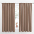 NICETOWN Bedroom Blackout Panels - Window Treatment Thermal Insulated Solid Rod Pocket Blackout Curtains/Drapes for Kitchen Decoration…