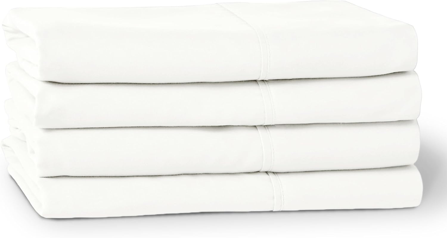 BareHome Bare Home Microfiber Bulk Pillow Cases - Standard/Queen Size Set of 4 - Cooling Pillowcases - Double Brushed - Ivory Pillowcases 4…