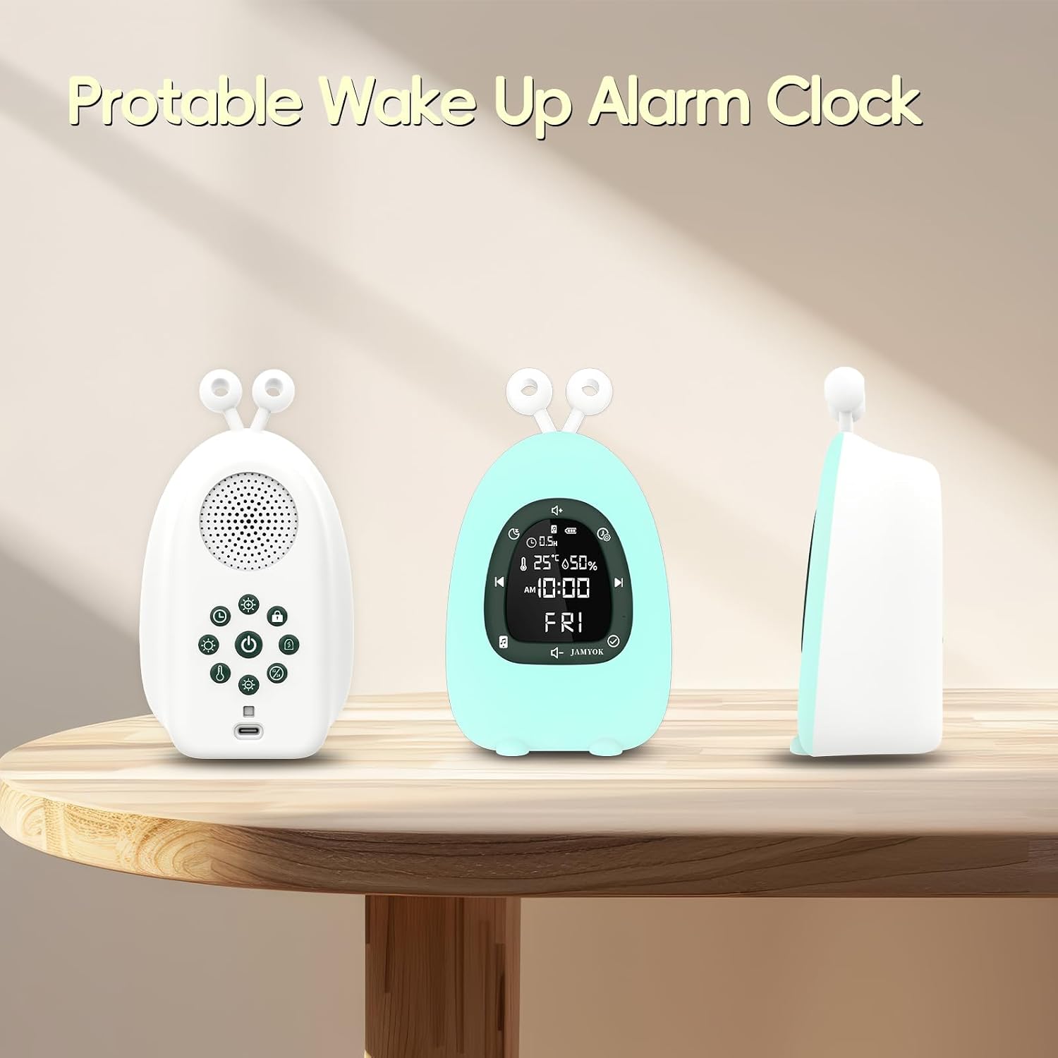 Sunrise Alarm Clock Wake Up Light, White Noise Sound Machine with 20 Soothing Sounds, 10 Night Lights, Wireless Speaker/Temp &…