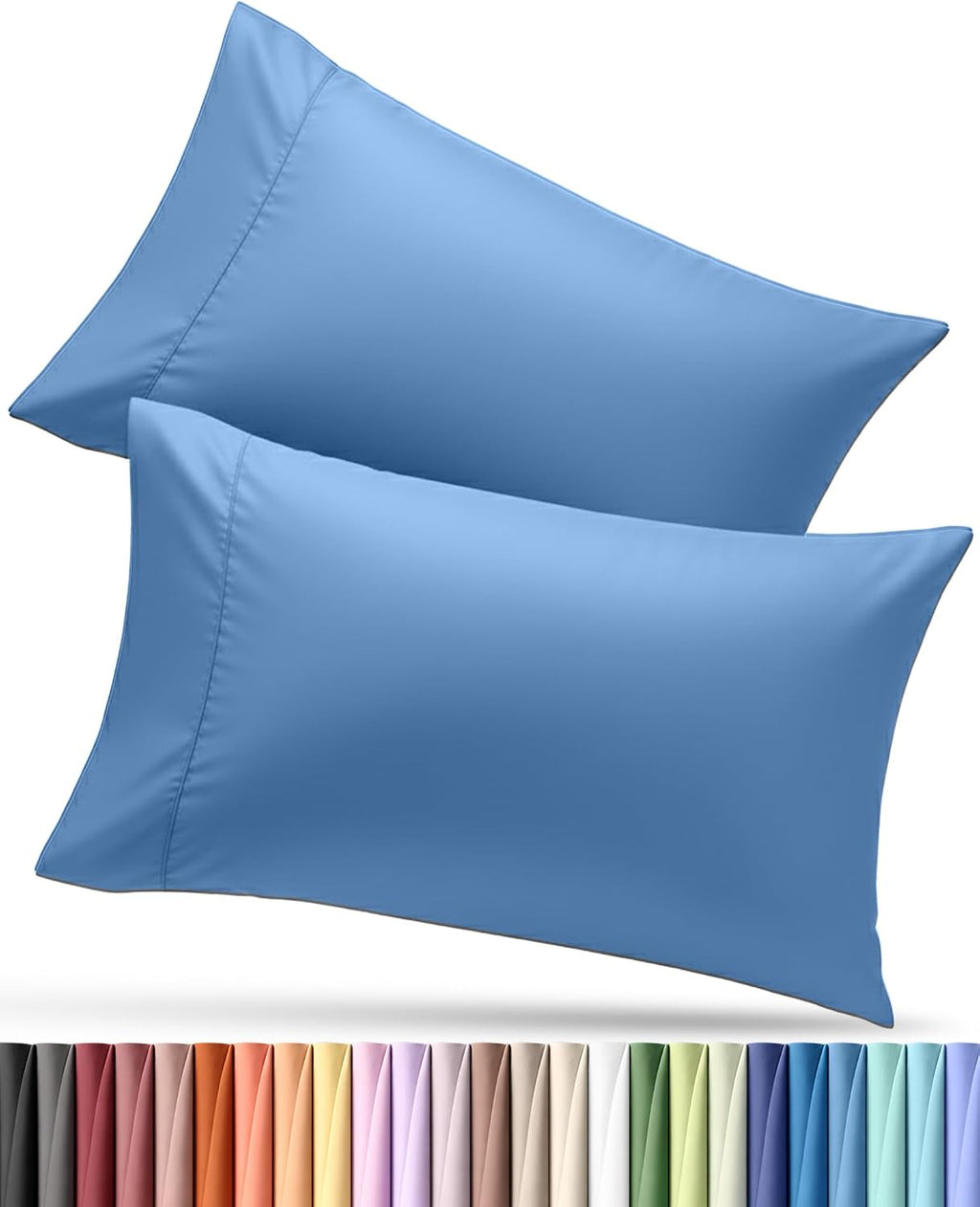 Utopiabedding Utopia Bedding Pillow Cases Standard Size 2-Pack – Soft Brushed Microfiber – Envelope Closure – Perfect for Hospitals, Hotels…