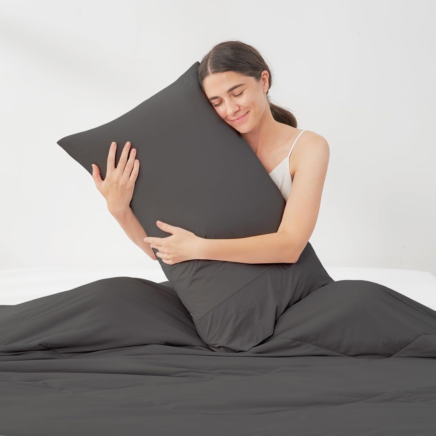 CozyBliss Cozy Bliss 2pcs Cooling Pillow Cases Set for Hot Sleepers & Night Sweats, Q-Max 0.5 Silky Wrinkle-Free Pillow Covers with Envelop…