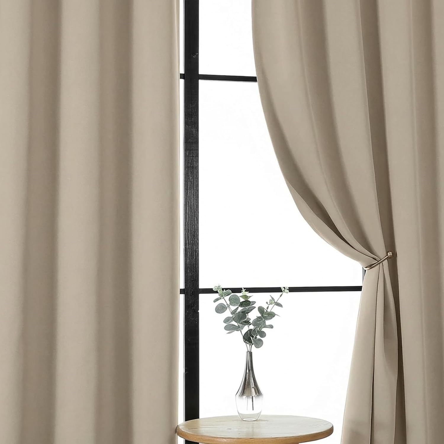Gwine Blackout Curtains for Bedroom 84 Inches Long - Thermal Insulated Noise Reducing Window Curtain Panels, Room Darkening Curtain…