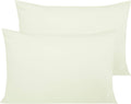 NTBAY Egyptian Cotton Queen Pillowcases - Set of 2, 500 Thread Count Cotton Pillowcases - Soft and Breathable Envelope Closure Pillow…