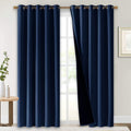 Nicetown 100% Blackout Cold Blocking Curtain, Thermal Insulated & Energy Efficiency Window Draperies for Guest Room, Full Shading Panels fo…