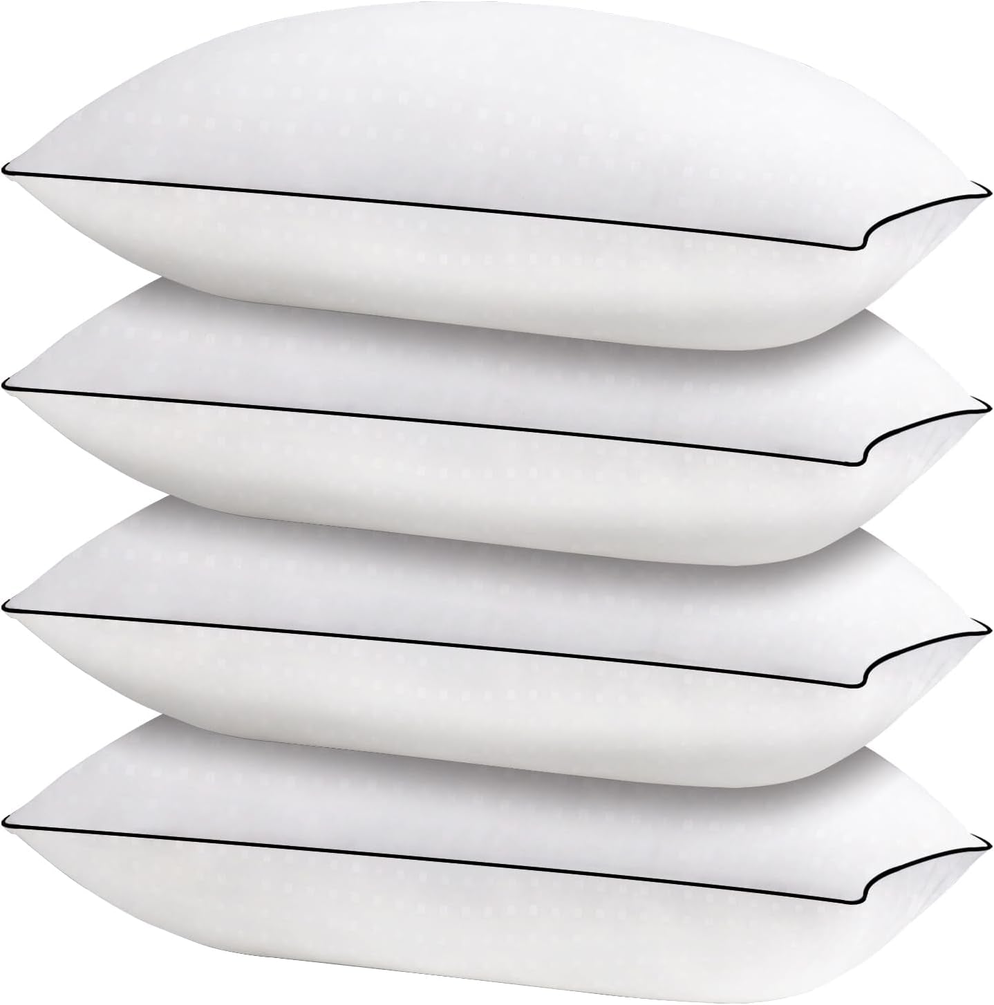 Himoon Bed Pillows for Sleeping 4 Pack, Standard Size Cooling Pillows Set of 4, Top-end Microfiber Cover for Side Stomach Back Sleepers 4 Pac…