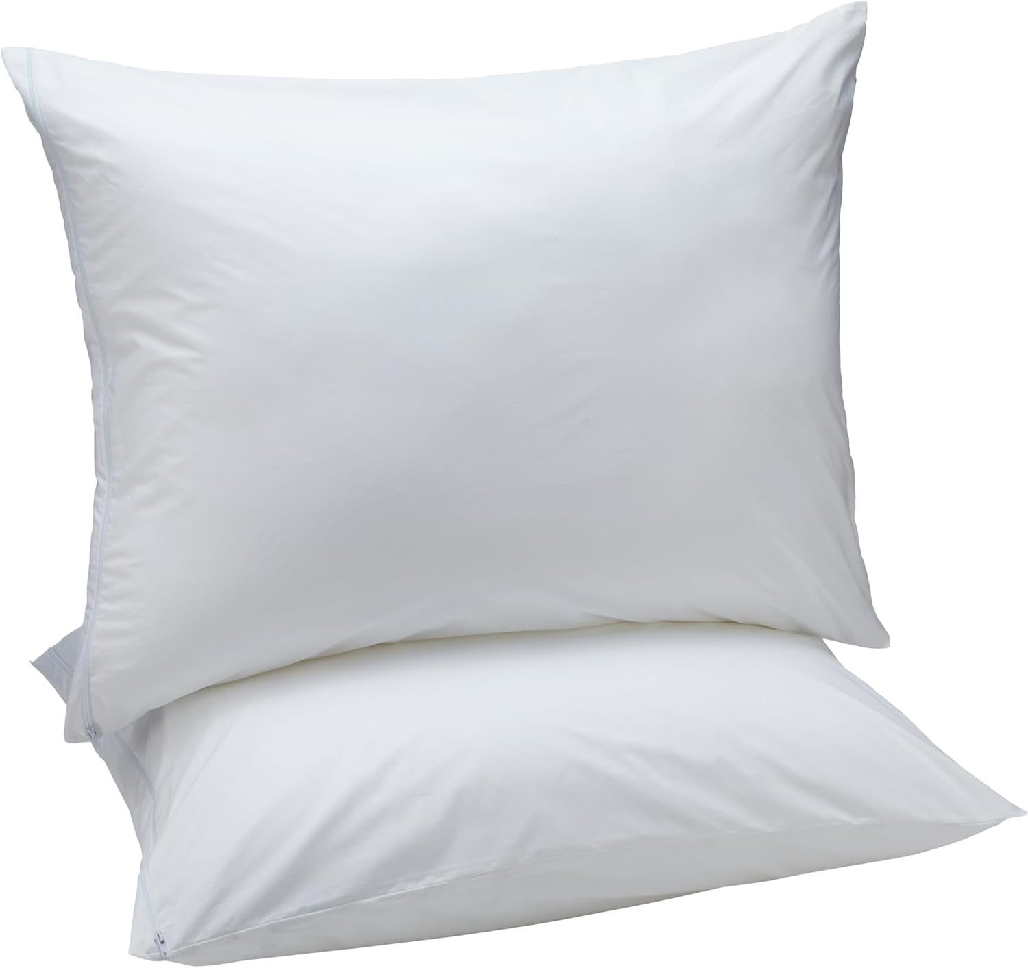 Amazon Basics Down Alternative Bed Pillows with Hypoallergenic Pillow Protector Cases, Soft Density for Stomach and Back Sleepers…