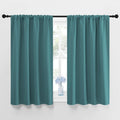 NICETOWN Window Curtains Blackout Drapes - Thermal Insulated Solid Rod Pocket Blackout Curtains/Draperies for Living Room (Sea Teal, One…