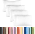 Queen Pillow Cases Set of 4 - Ultra Soft Hotel Quality Pillowcase Covers - Comfy, Cozy & Wrinkle Free - Shrinkage, Stain and Fade…