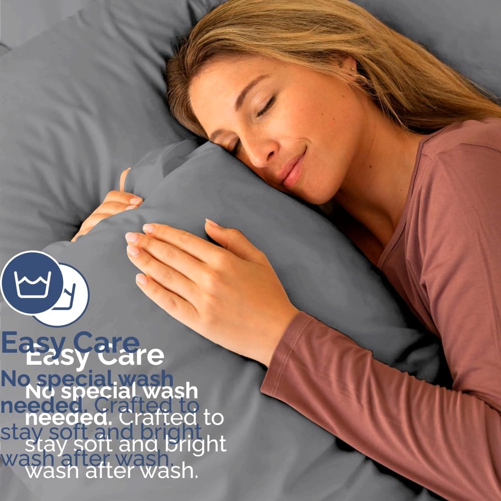 King Standard Pillow Cases Set of 4 - Soft Hotel Quality Pillowcase Covers - Comfy Bedding for Women, Men, Kids & Teens - Machine…