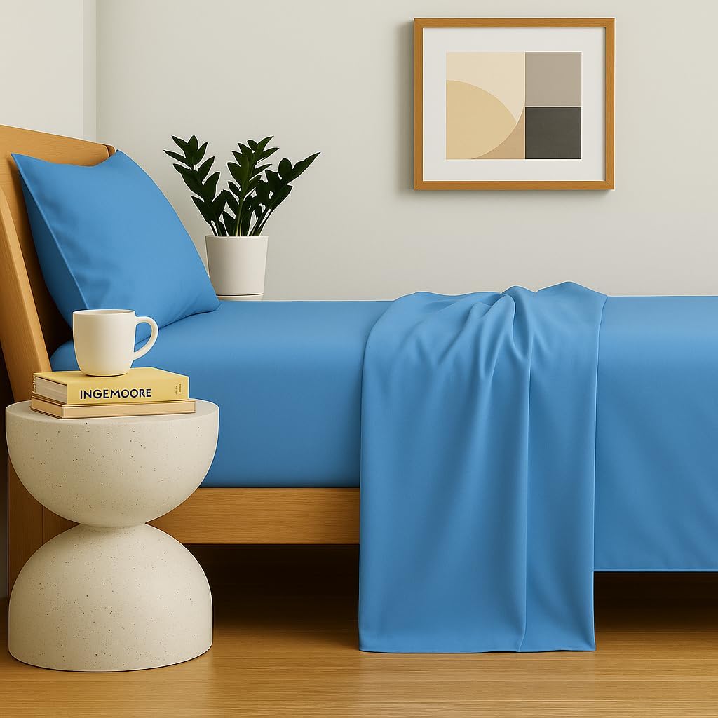 Perupima Peru Pima 285 Thread Count Percal California King Sheet Set - 100% Peruvian Pima Cotton, 4 Piece (Flat, Fitted, 2 Pillowcases) - C…