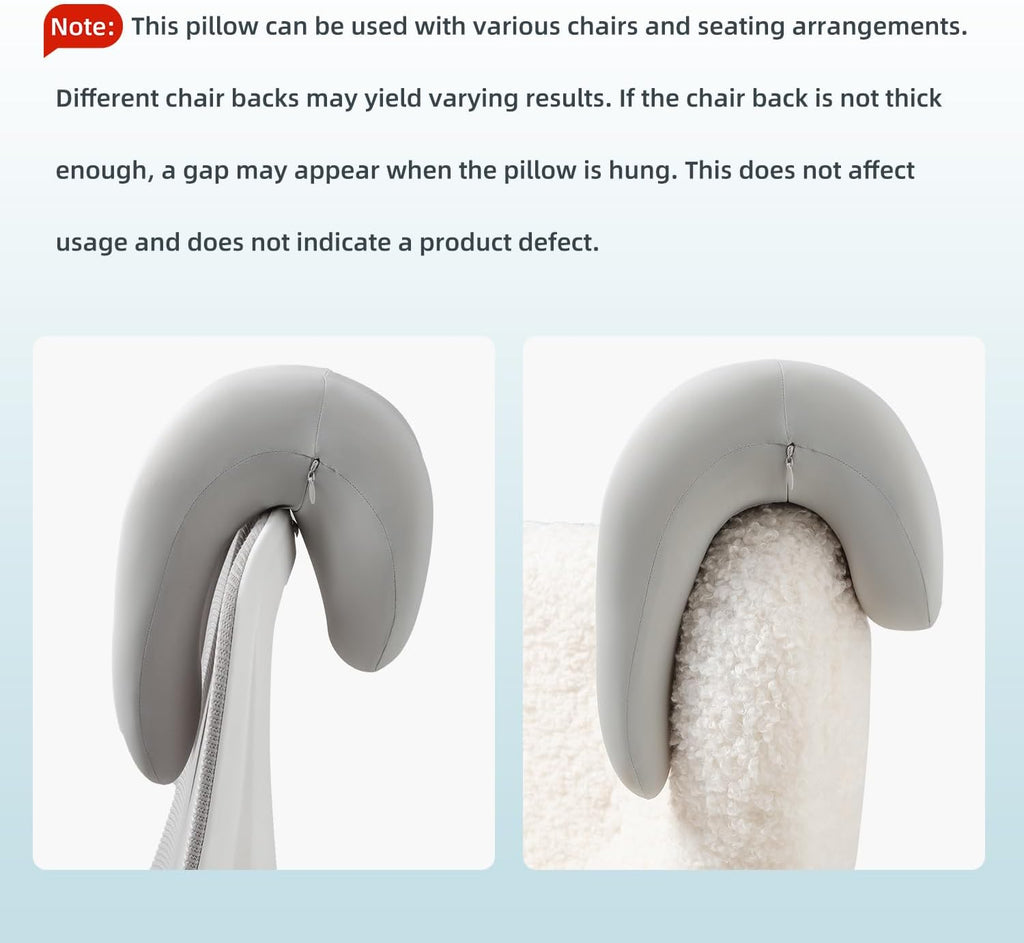 SheRest Office Chair Neck Pillow, Memory Foam Ergonomic Nap Pillow Office Chair Headrest Accessory, Neck Support Pillow Ideal for Office…