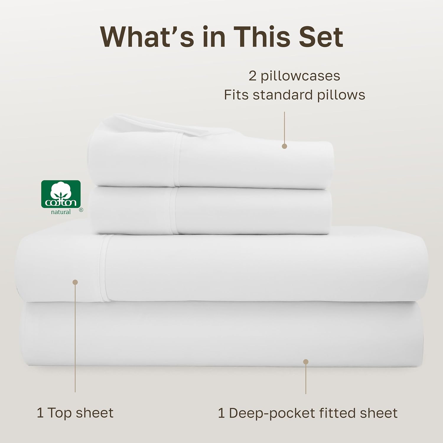 CaliforniaDesignDen California Design Den Soft 100% Cotton Full Size Bed Sheets Set, 400 TC Good Housekeeping Award Winner, Silky Sateen We…