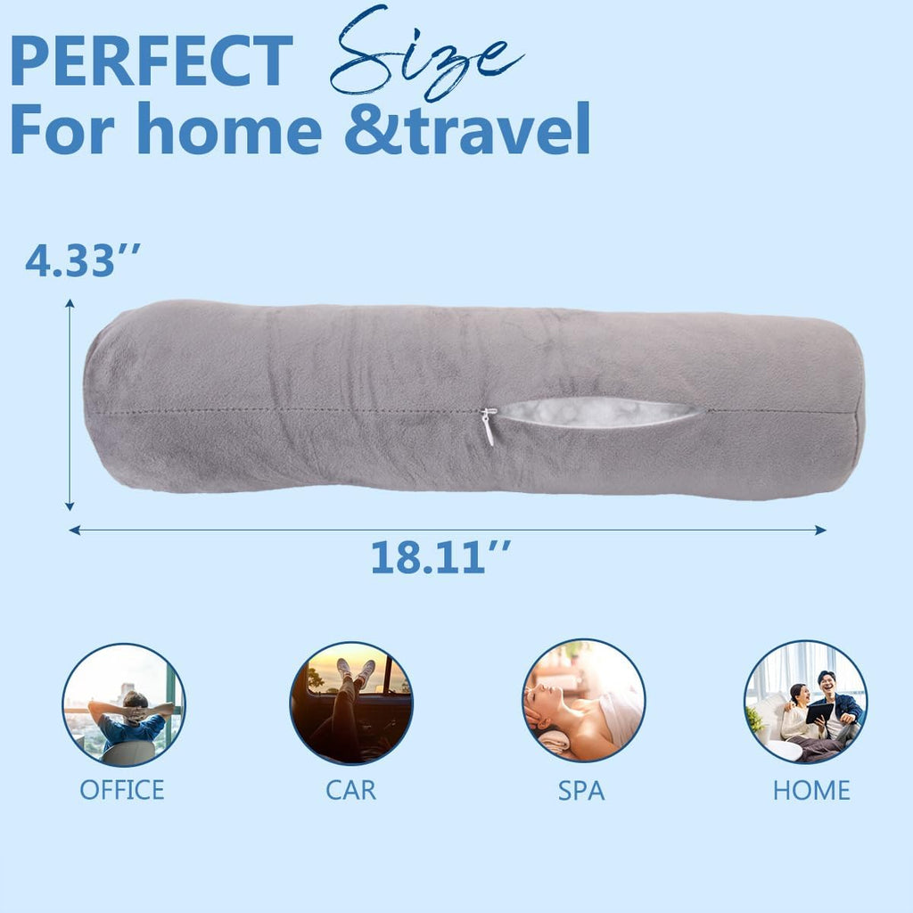AntiCellulite everyday comfort Cervical Neck Roll, Resilient Bolster Pillows, Round Neck Pillows Support for Sleeping, Large Size Bolster…