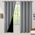 BGment Thermal Insulated 100% Blackout Curtains 72 Inch Length 2 Panels, Total Light Blocking Curtains for Bedroom, Grommet Window Drapes w…