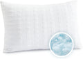 Meoflaw Cooling Pillows for Sleeping Standard Size, Shredded Memory Foam Bed Pillow with Double Sided Material Pillow Case, Adjustable…