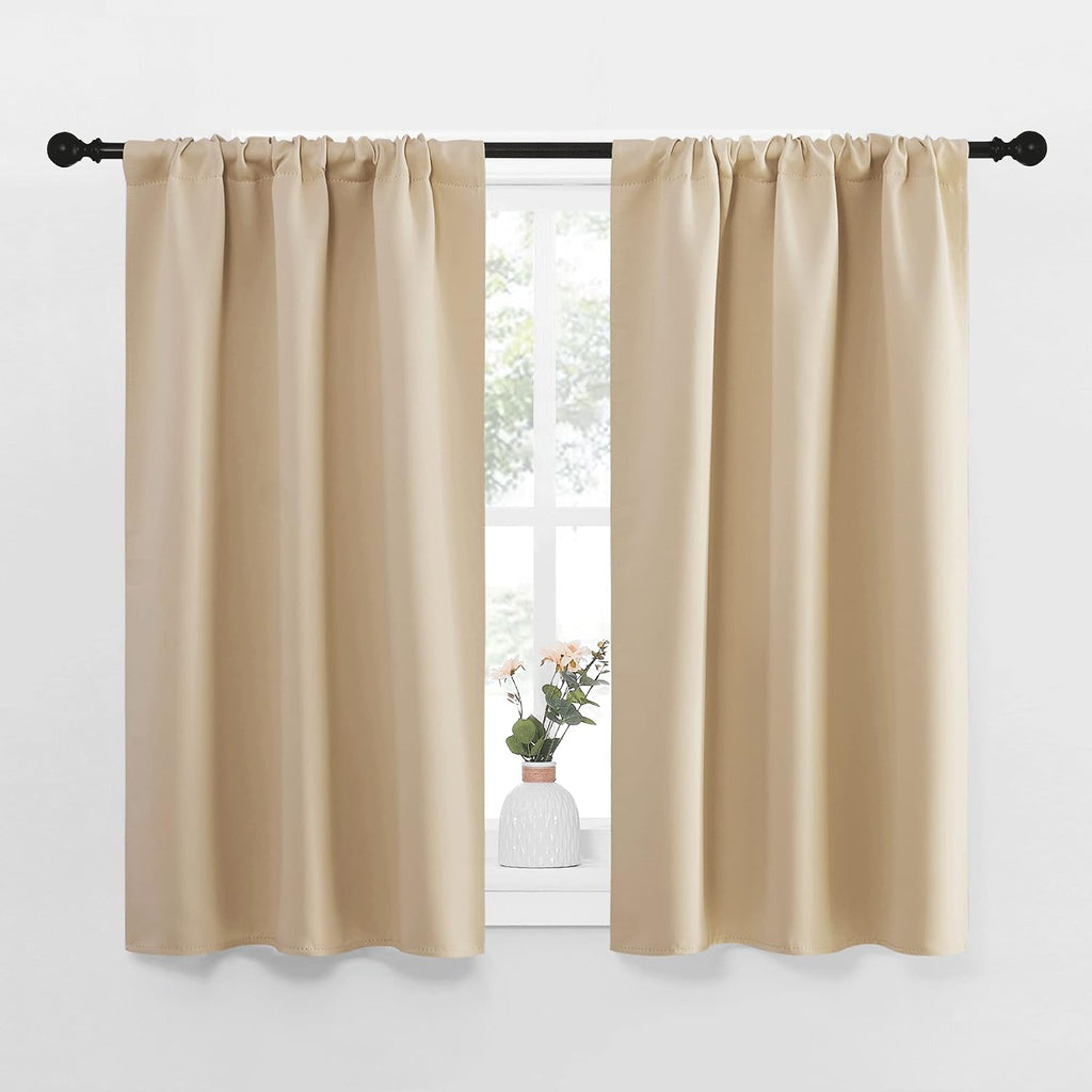 NICETOWN Blackout Room Darkening Curtains - Home Decoration Light & Noise Reducing Thermal Insulated Window Draperies with Rod Pocket Top…