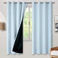 BGment Baby Blue 100% Blackout Curtains for Nursery Bedroom 72 Inch Length 2 Panels, Thermal Insulated Full Light Blocking Grommet Noise Ca…