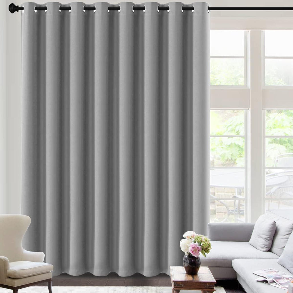 H.VERSAILTEX Blackout Curtains for Sliding Glass Door Room Divider Curtains Noise Reduce Curtain Panel Portable Window Screen S…