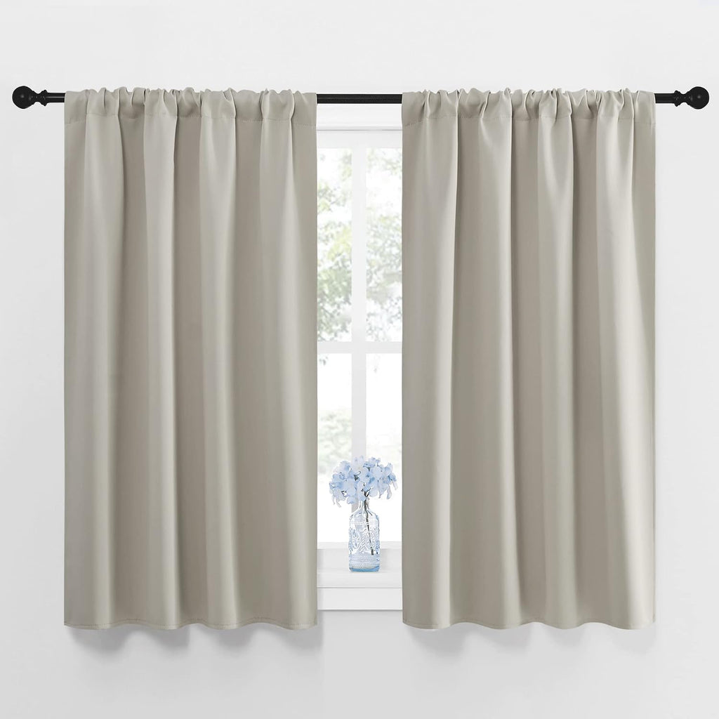 Nicetown Blackout Curtains for Living Curtains, Room Darkening Window Curtain Panels, easy maintenance Solid Thermal Insulated…