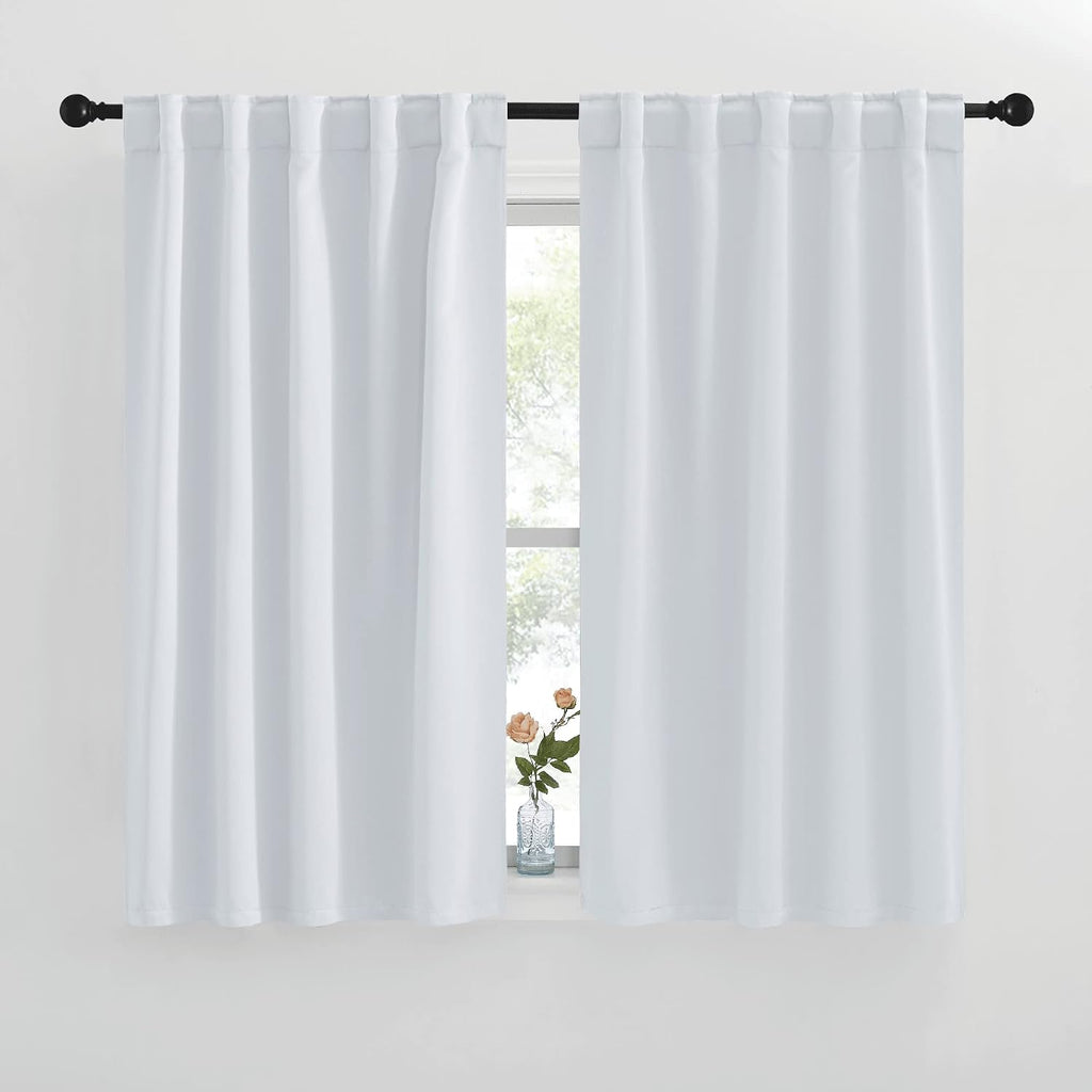 NICETOWN Bunk Bed Insulated Room Darkening Curtains - (Cloud Grey Color) W42 x L50, 2 Pieces, Modern Design Thermal Privacy Protection…