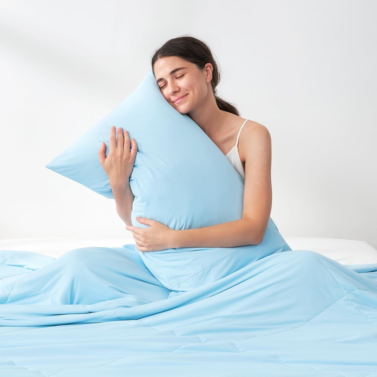 CozyBliss Cozy Bliss 2pcs Cooling Pillow Cases Set for Hot Sleepers & Night Sweats, Q-Max 0.5 Silky Wrinkle-Free Pillow Covers with Envelop…