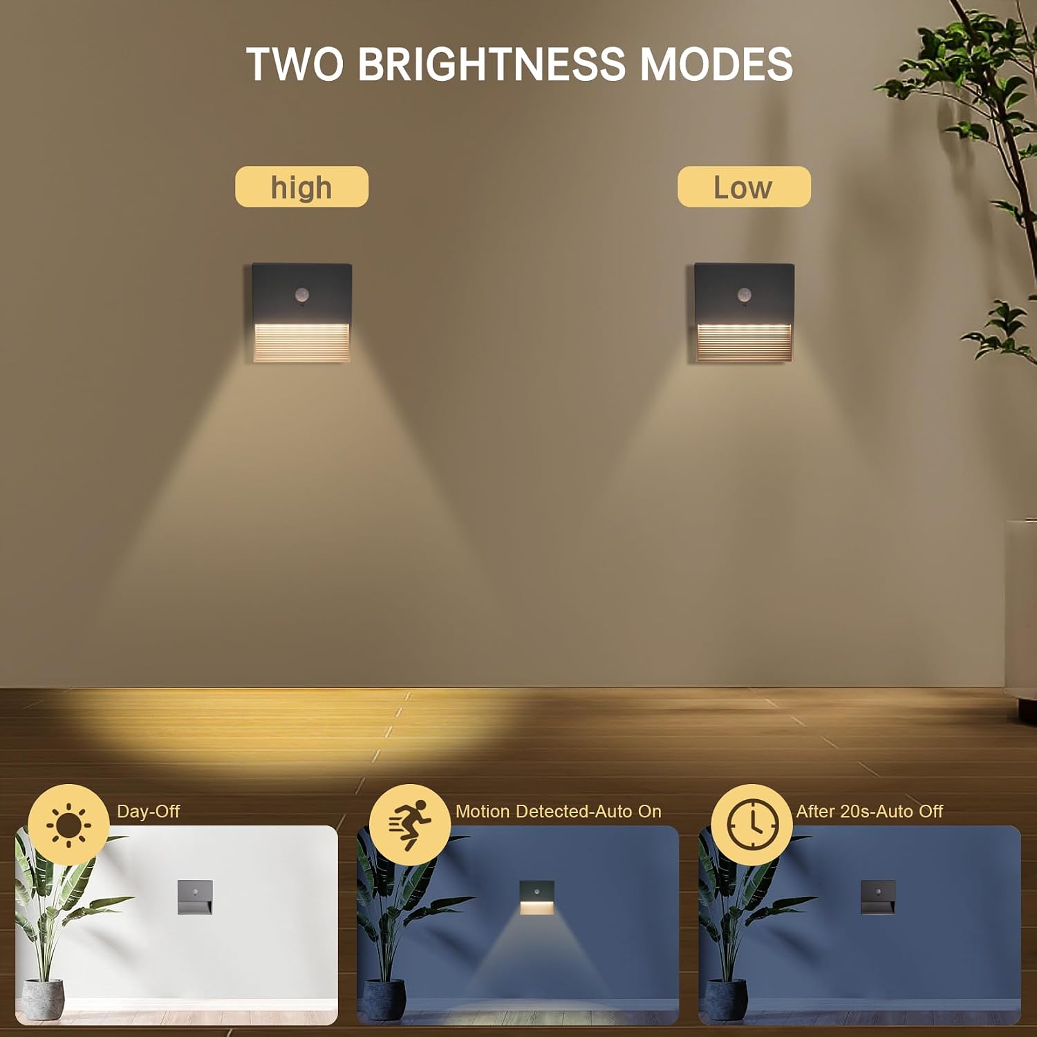 rechargeable battery night light motion sensor light indoor Warm White stair lights night light motion sensor stick on lights, Adjustable…