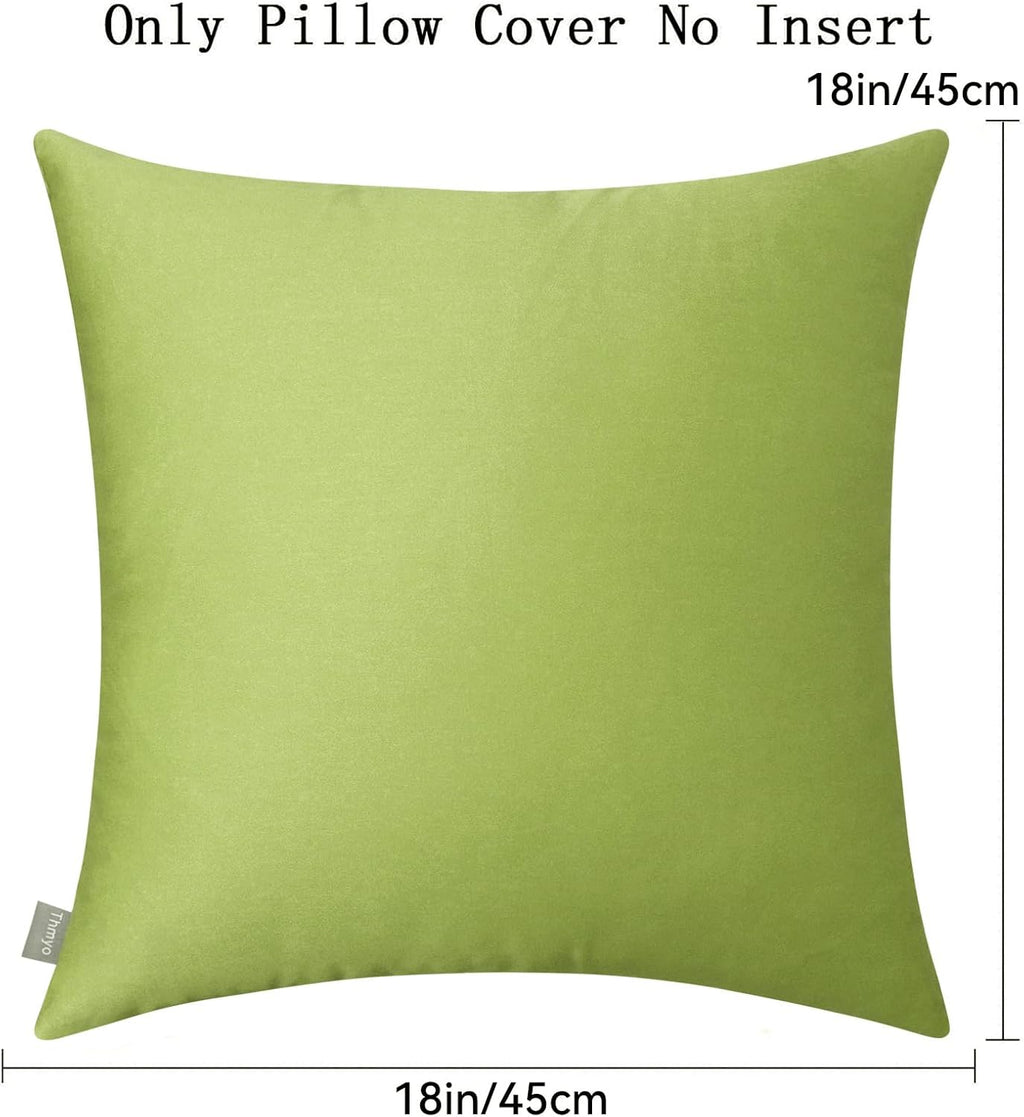Thmyo 4-Pack 100% Cotton Comfortable Solid Decorative Throw Pillow Case, Square Cushion Cover Pillowcase Sublimation Blank Pillow Covers DI…