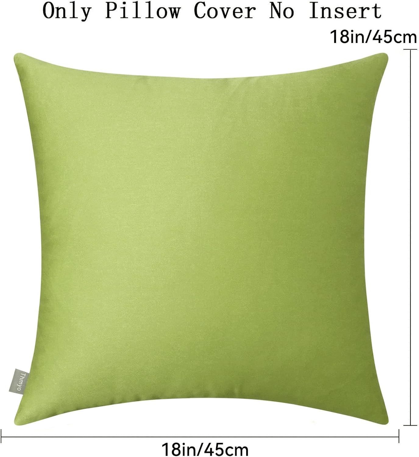 Thmyo 4-Pack 100% Cotton Comfortable Solid Decorative Throw Pillow Case, Square Cushion Cover Pillowcase Sublimation Blank Pillow Covers DI…