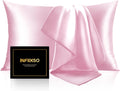 Infiixso Mulberry Silk Pillowcase for Hair and Skin, Silk Pillow Case Standard Size with Hidden Zipper 20x26 Inches, Extraordinary Smooth a…
