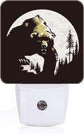 Brown Bear Night Light, Plug-in Nightlights Auto Sensor Night Lamp Dusk-to-Dawn Lamp Home Decor for Nursery Children Girls Boys