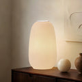 ZUIKAIG 9.5" Modern Ceramic Table Lamp, White Bedside Table lamp, Night Lamp, Decorative Lamp, Ambient Lighting, Artistic lamp, Suitable…