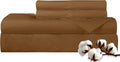 Royalelinens ROYALE LINENS 300 Thread Count 100% Long Staple Combed Cotton Sheet Set - 4 Piece Full Bed Sheets - 1 Fitted, 1 Flat, 2 Pillow…