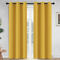 Yakamok Blackout Curtains Room Darkening Thermal Insulated Window Panels, Solid Grommet Top Drapes for Bedroom/Living Room(42Wx84L…