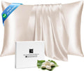 Ravmix Silk Pillow Cases with Zipper, 21 Momme Mulberry Silk Pillowcase for Hair Skin everyday comfort, Soft Smooth Breathable Cool…