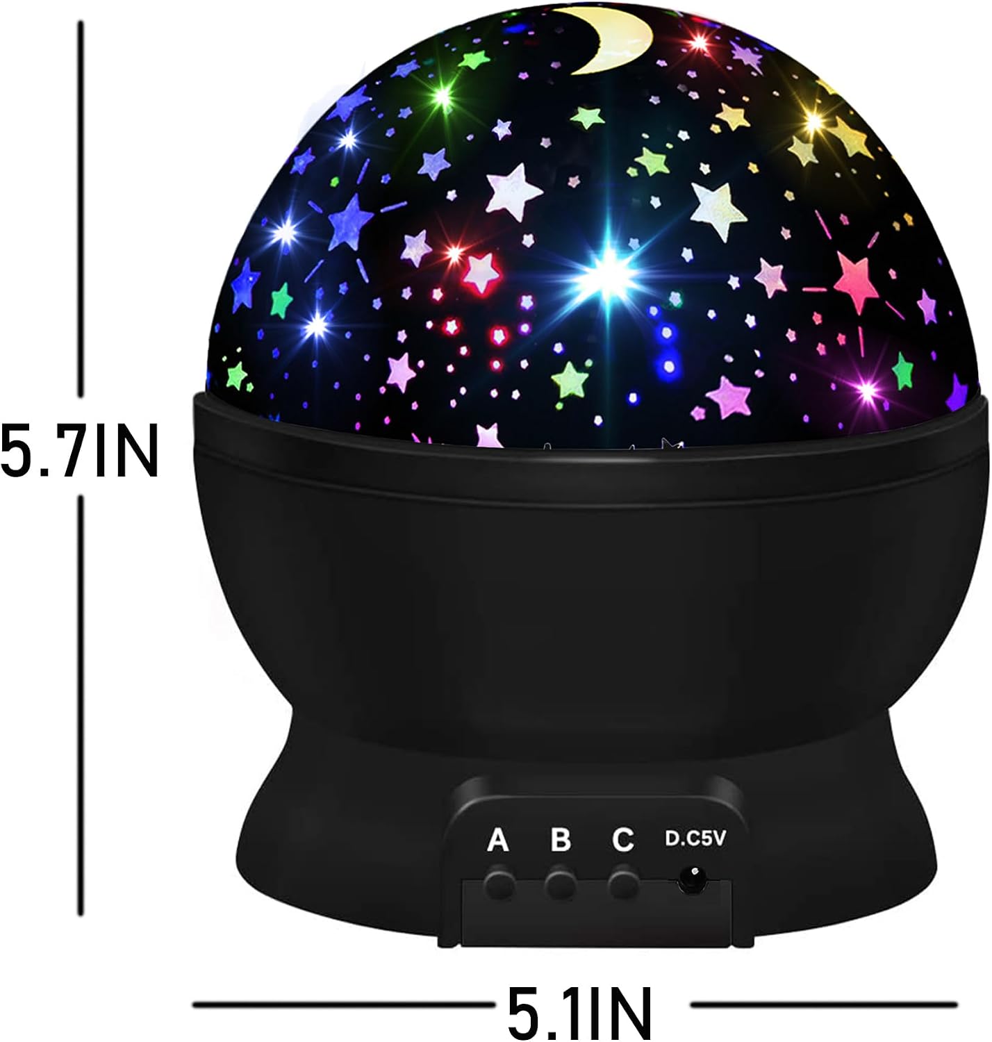 Night Light for Kids, Boys Toys for 3 4 5 6 7 8 Year Old Boys, Star Projector 360 Degree Rotation - 4 LED Bulbs 16 Light Color Changing…