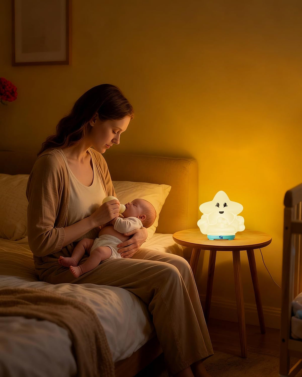 wapentake® Baby Night Light, Kids Night Light with Bluetooth Speaker & Music, Portable Nursery Night Light for Girls Bedroom, 16 Colors…