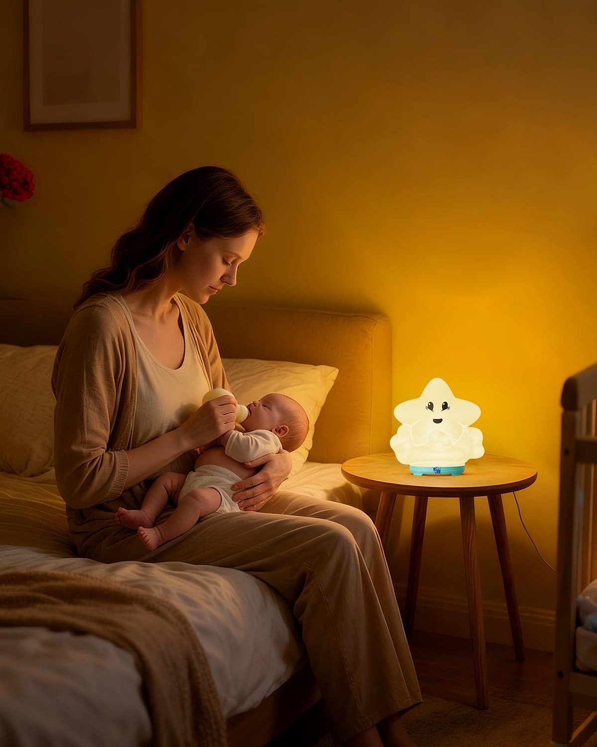 wapentake® Baby Night Light, Kids Night Light with Bluetooth Speaker & Music, Portable Nursery Night Light for Girls Bedroom, 16 Colors…