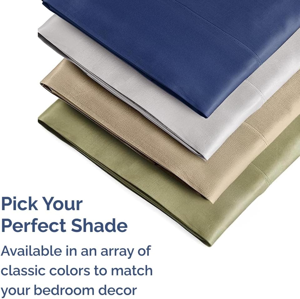King Pillow Cases Set of 6 - Ultra Soft Hotel Quality Pillowcase Covers - Comfy & Wrinkle Free - Shrink, Stain and Fade Resistant…