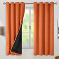 BGment Thermal Insulated 100% Blackout Curtains 63 Inch Length 2 Panels, Total Light Blocking Curtains for Bedroom, Grommet Window Drapes w…