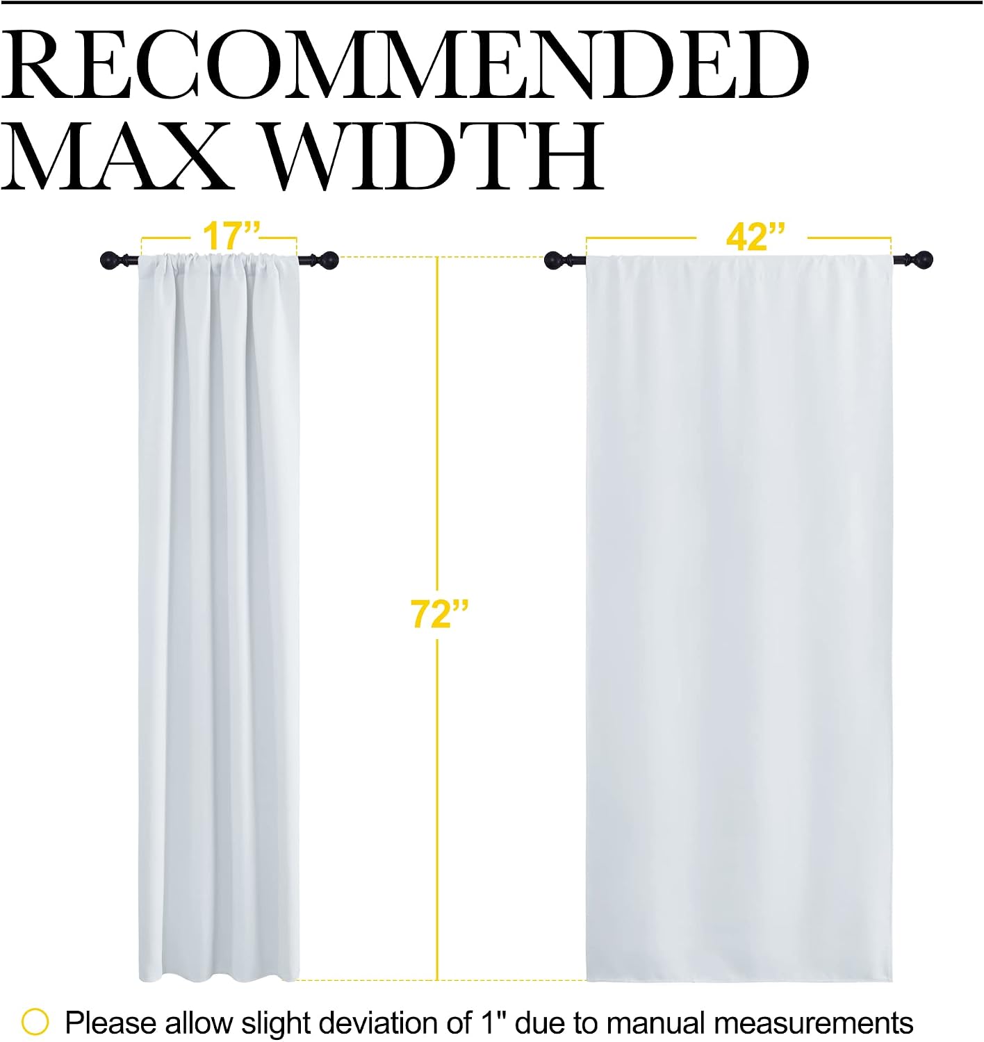NICETOWN Kitchen Room Darkening Curtains - Window Treatment Thermal Insulated Rod Pocket Room Darkening Curtains/Drapes for Bedroom (2…