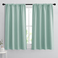 Rybhome RYB HOME Room Darkening Kitchen Curtains, Farmhouse Small Window Drapes Rod Pocket Energy Efficient Privacy Shades for Nursery Girl…