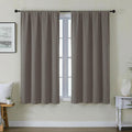 Gwine Latte Blackout Curtains for Bedroom 54 Inches Long - Thermal Insulated Noise Reducing Window Curtain Panels, Solid Room Darkening…